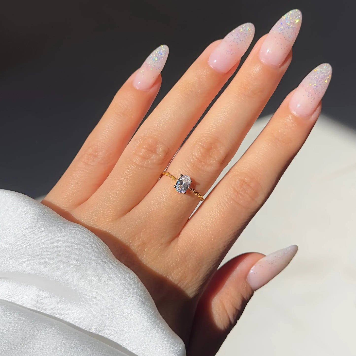 Der originale Selbstliebe-Kettenring – Gelbgold