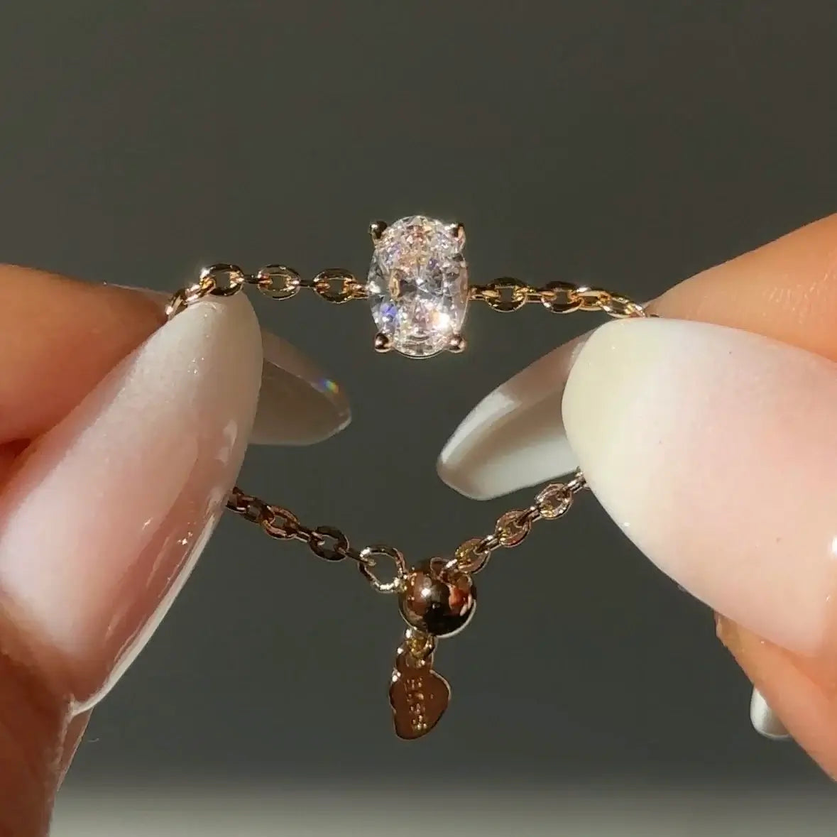 Der originale Selbstliebe-Kettenring – Gelbgold