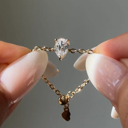 Der originale Selbstliebe-Kettenring – Gelbgold