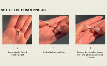 Der originale Selbstliebe-Kettenring – Gelbgold