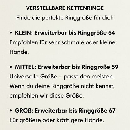 Der originale Selbstliebe-Kettenring – Gelbgold