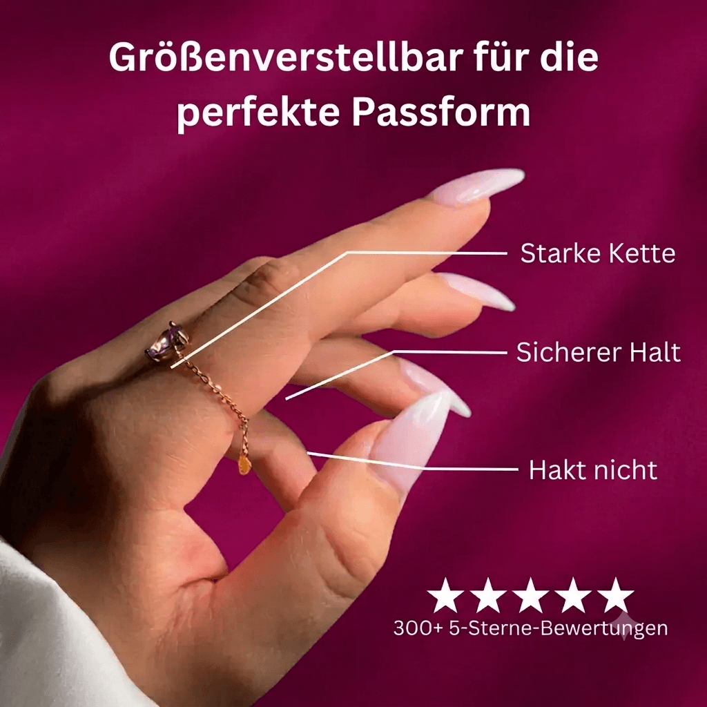 Der originale Selbstliebe-Kettenring – Gelbgold